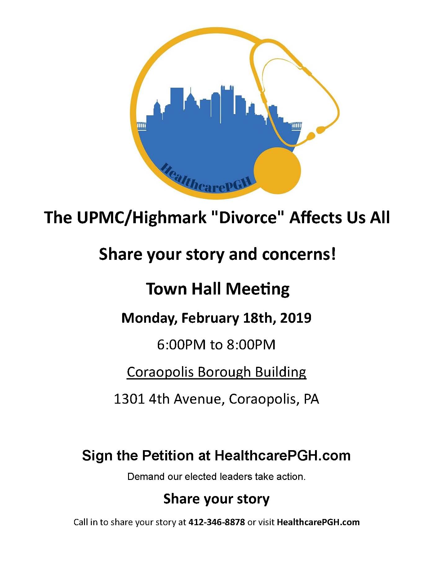 Coraopolis Town Hall Flyer