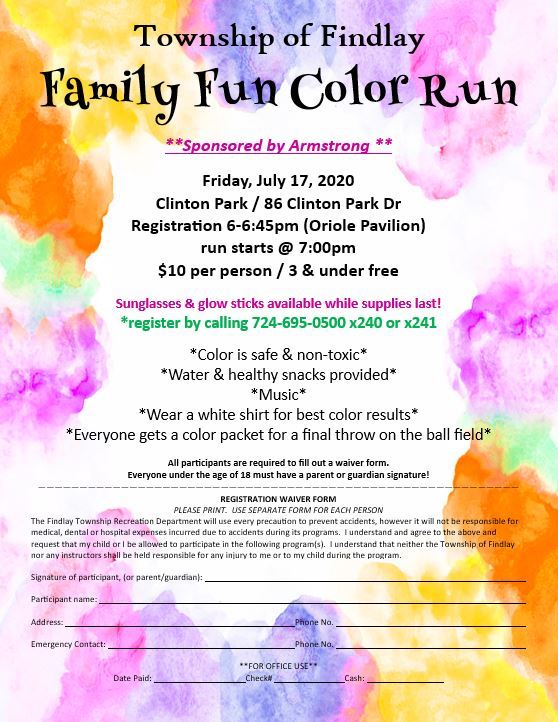Color Run Flyer 2020